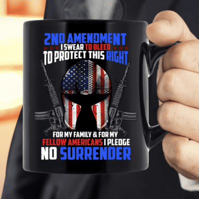 2nd Amendment Gun Rights USA Flag Military Veteran Patriotic Mug