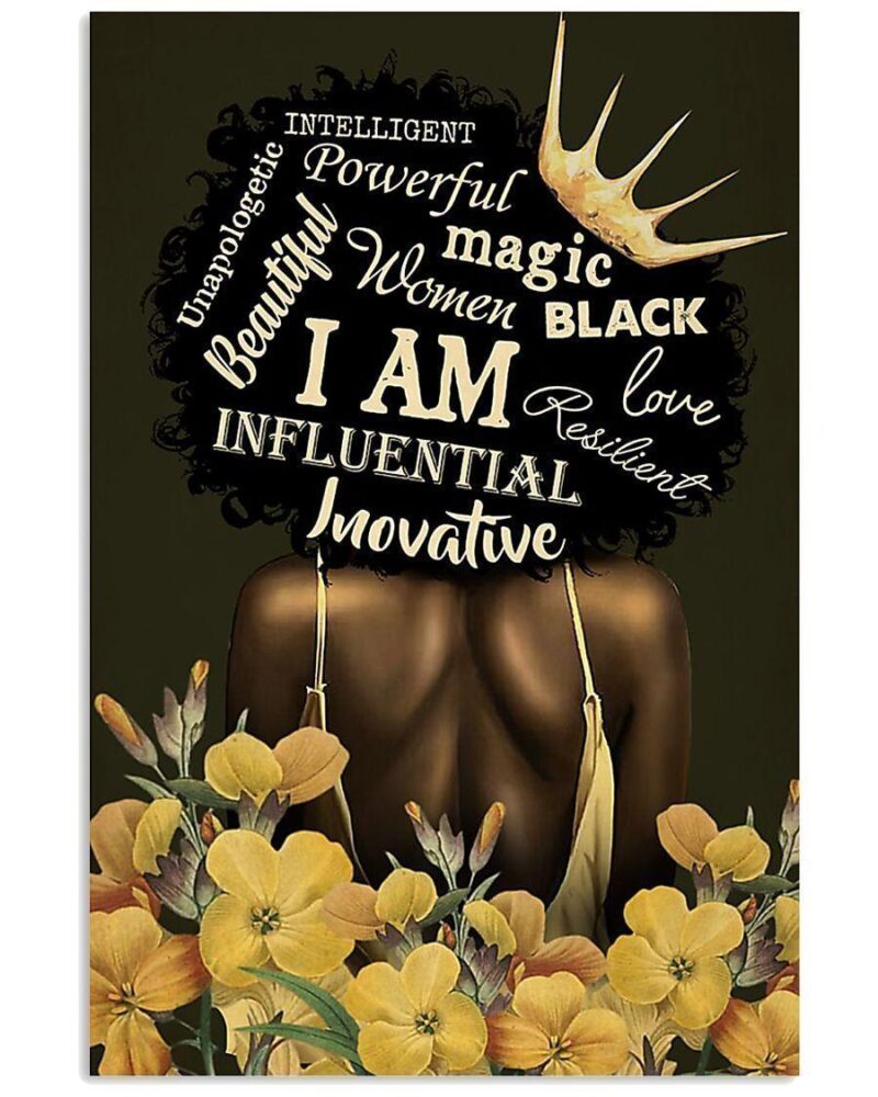 African Black Art Behind Of Black Queen Vertical Poster Canvas Wall Decor Visual Art 1