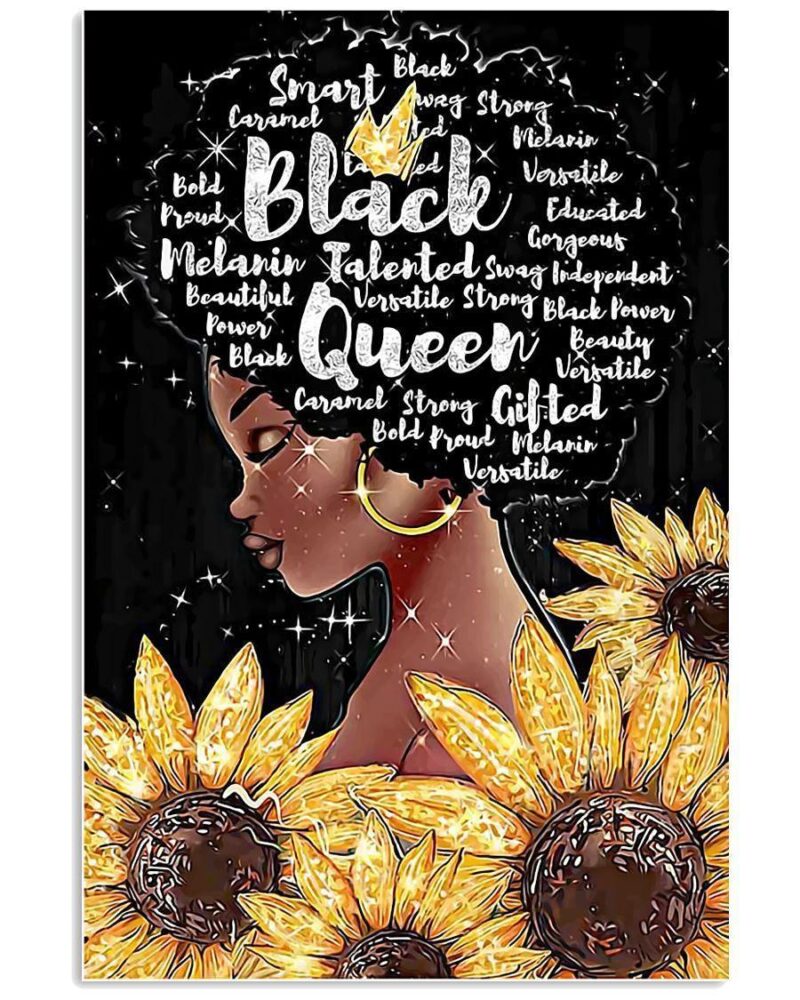 African Black Art Black Queen Talented Vertical Poster Canvas Wall Decor Visual Art 1
