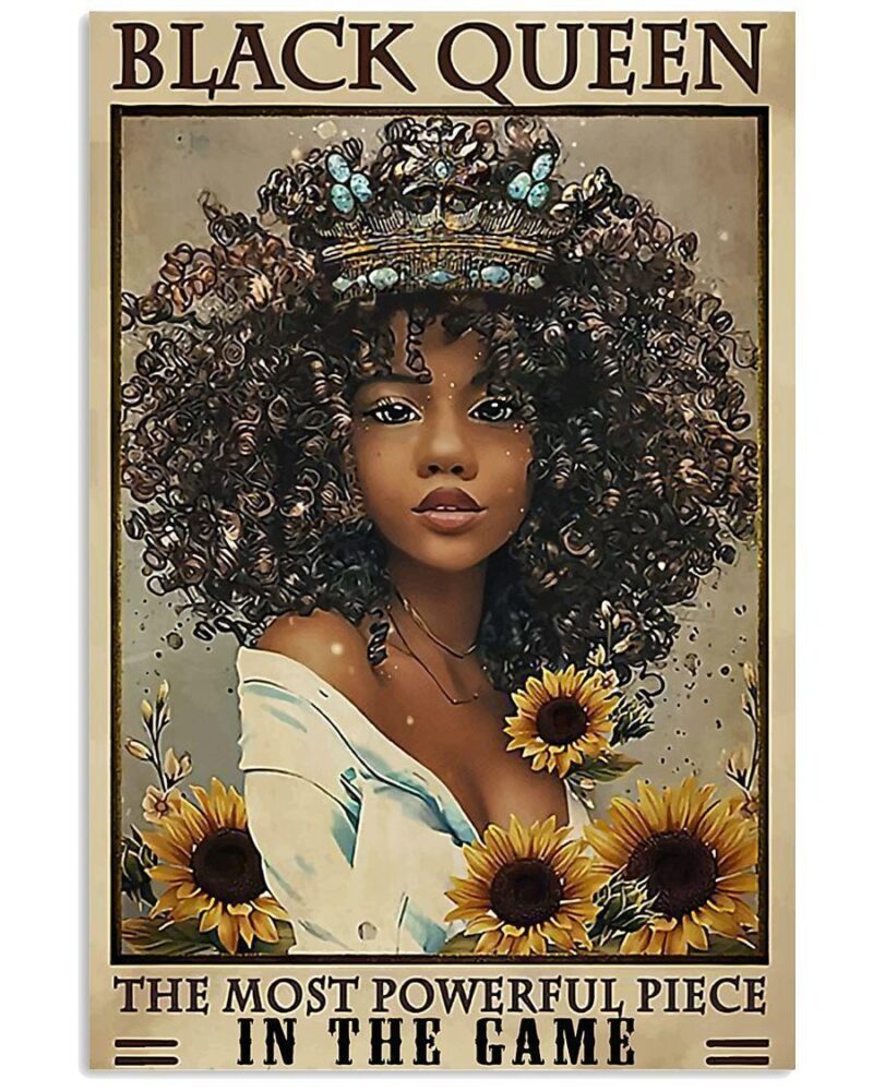 African Black Art Black Queen Vertical Poster Canvas Wall Decor Visual Art 1