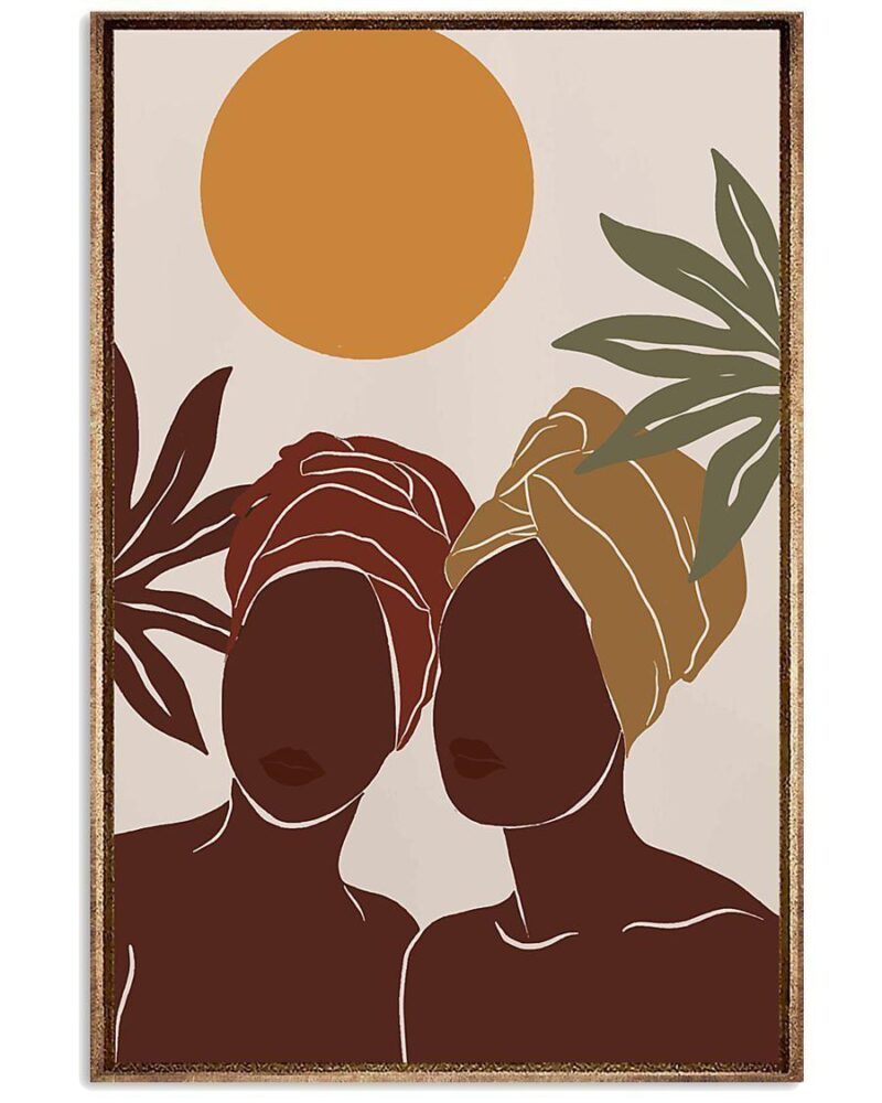African Black Art Black Sisterhood 2 Vertical Poster Canvas Wall Decor Visual Art 1