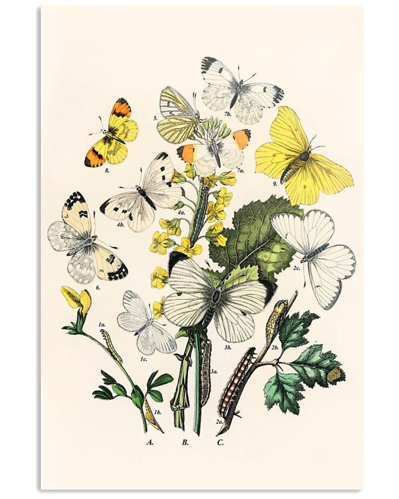 Butterfly Art Vertical Poster Canvas Wall Decor Visual Art 1 2