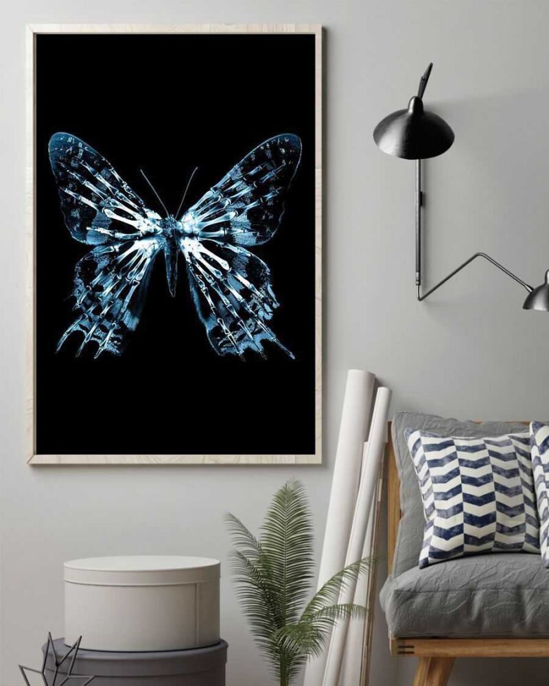 Butterfly Art Vertical Poster Canvas - Wall Decor Visual Art