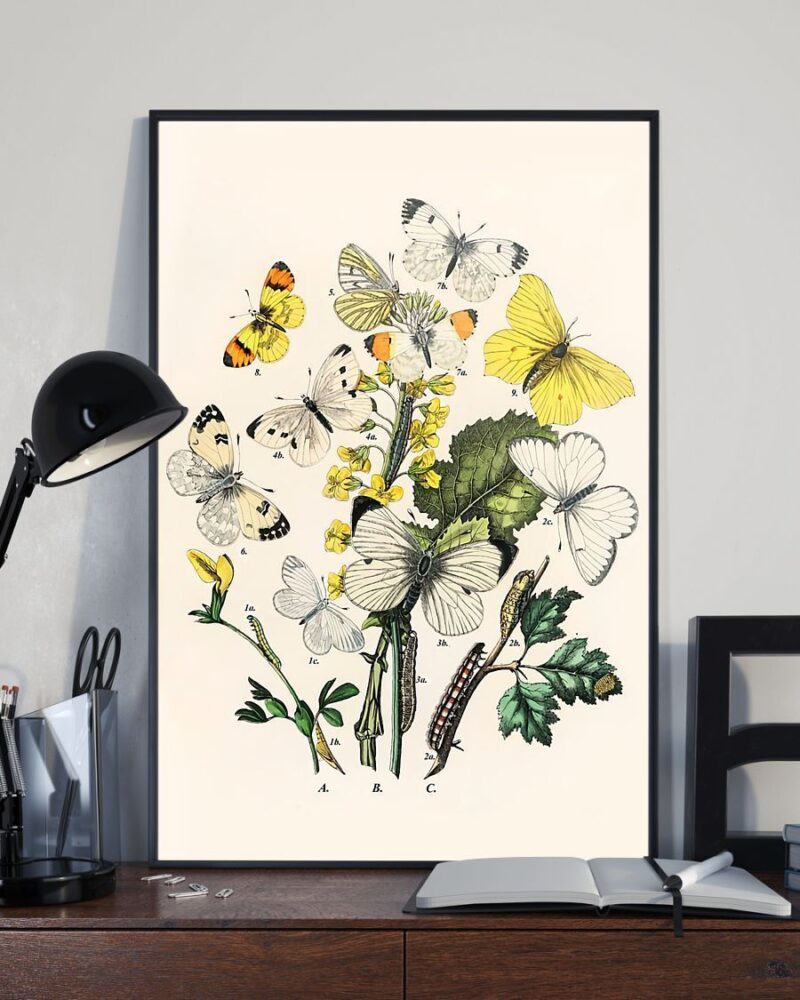 Butterfly Art Vertical Poster Canvas - Wall Decor Visual Art