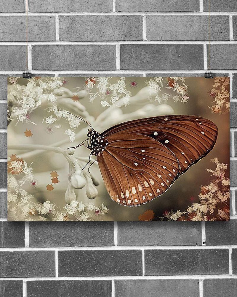 Butterfly Gift Horizontal Poster Canvas - Wall Decor Visual Art