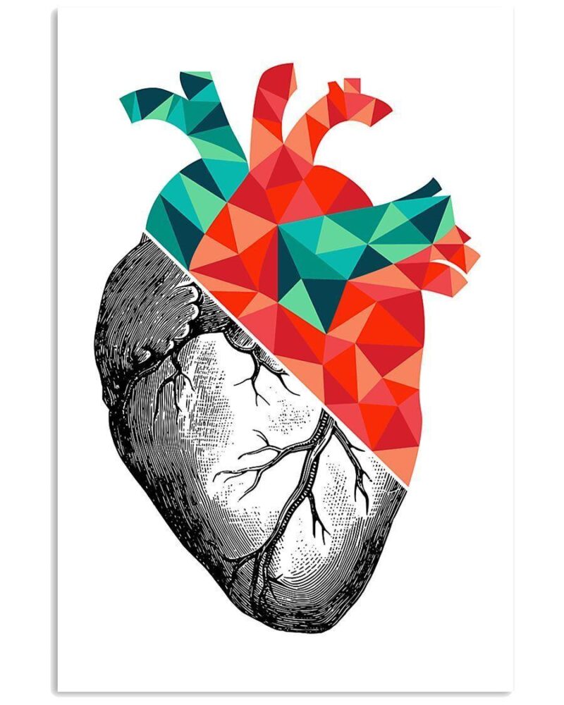 Cardiologist Heart Anatomy Vertical Poster Canvas Wall Decor Visual Art 1 1