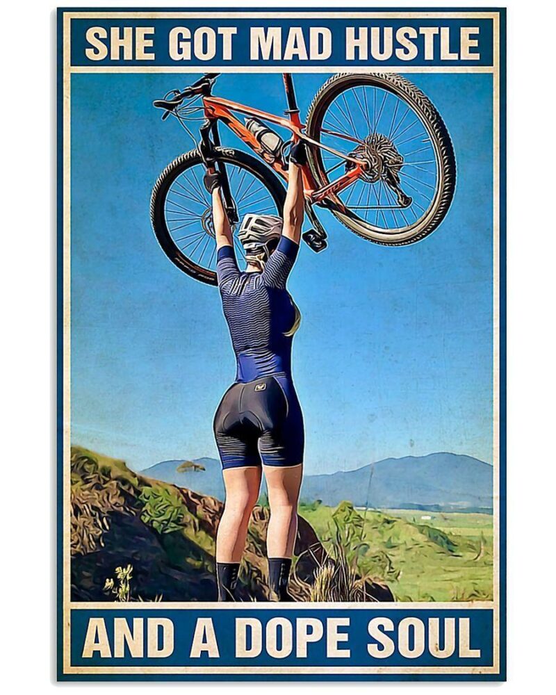 Cycling A Dope Soul Vertical Poster Canvas Wall Decor Visual Art 1