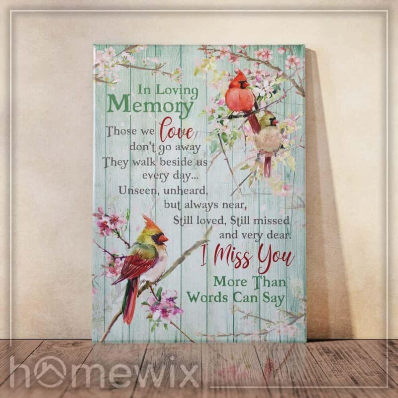 In Loving Memory Poster Canvas - Wall Decor