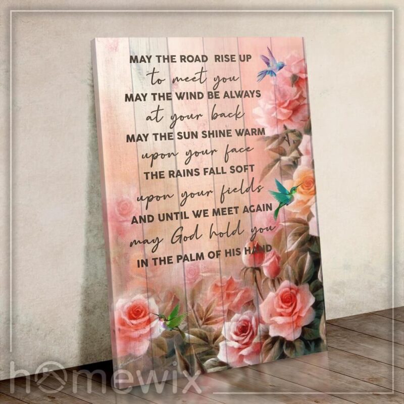 May God Hold You In His Arms Poster Canvas Wall Art Wall Decor 1
