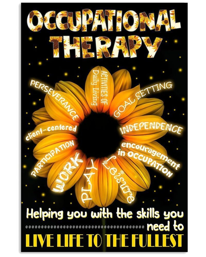 Occupational Therapist Helping You With The Skills Vertical Poster Canvas Wall Decor Visual Art 1