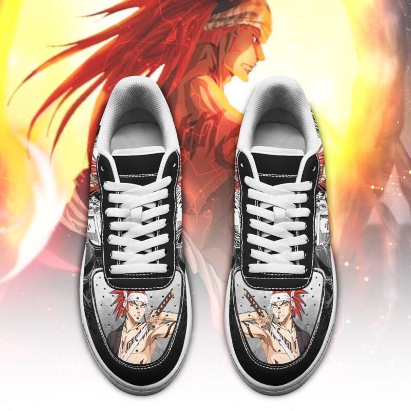 Abarai Renji Sneakers Bleach Anime Shoes Fan Gift Idea Air Force 1 Sneakers 1