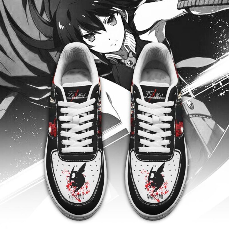 Akame Shoes Akame Ga Kill Custom Anime Air Force 1 Sneakers 1