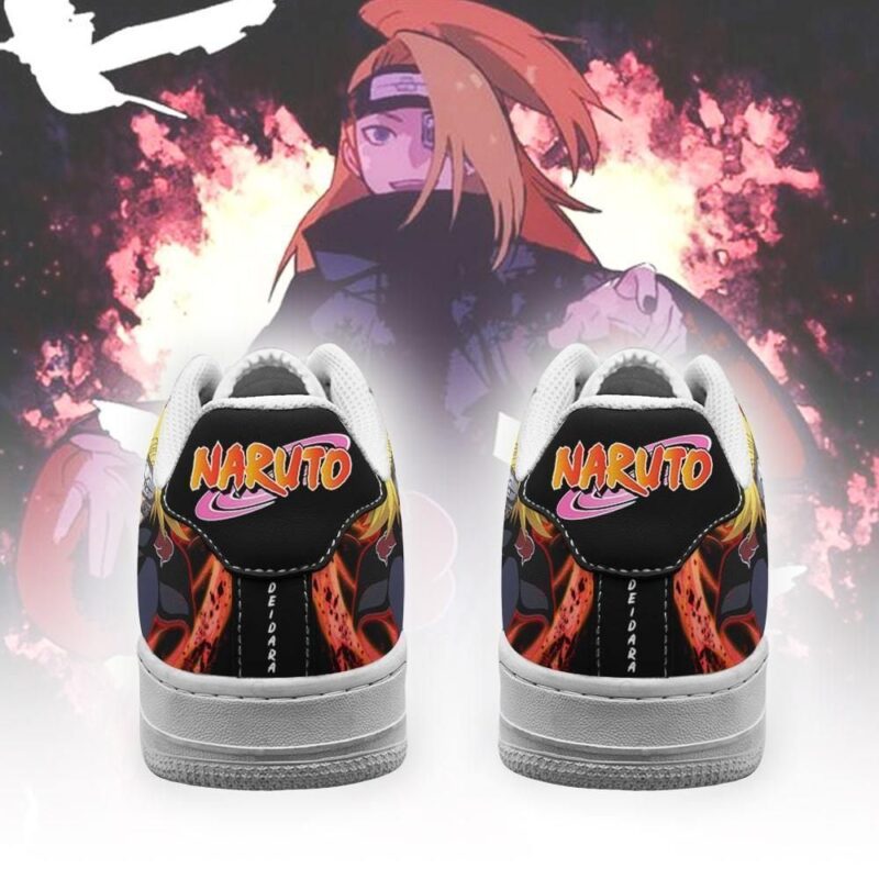 Akatsuki Deidara Sneakers Custom Naruto Anime Shoes Leather Air Force 1 Sneakers 2