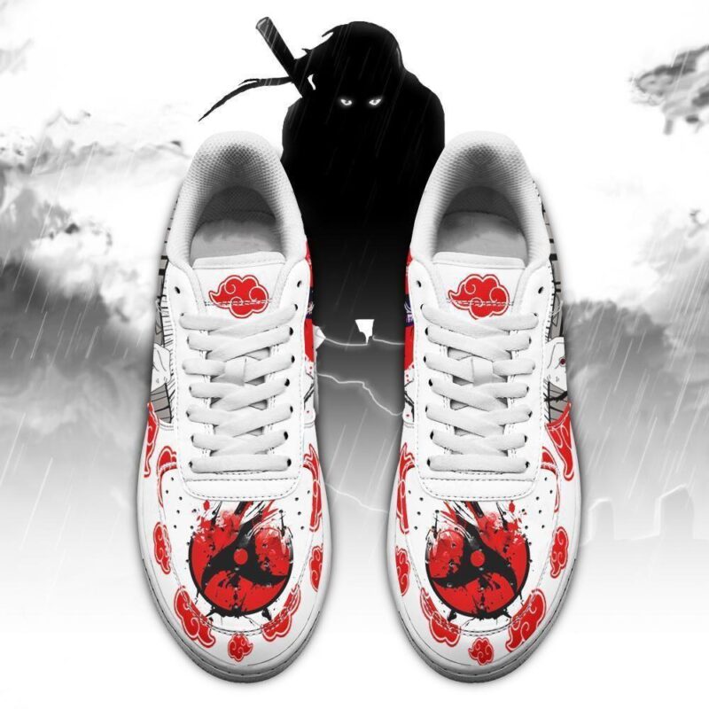 Akatsuki Itachi Air Force 1 Sneakers Custom Japan Style Naruto Anime Shoes For Fan Anime Custom Shoes Air Force 1 Sneakers 1