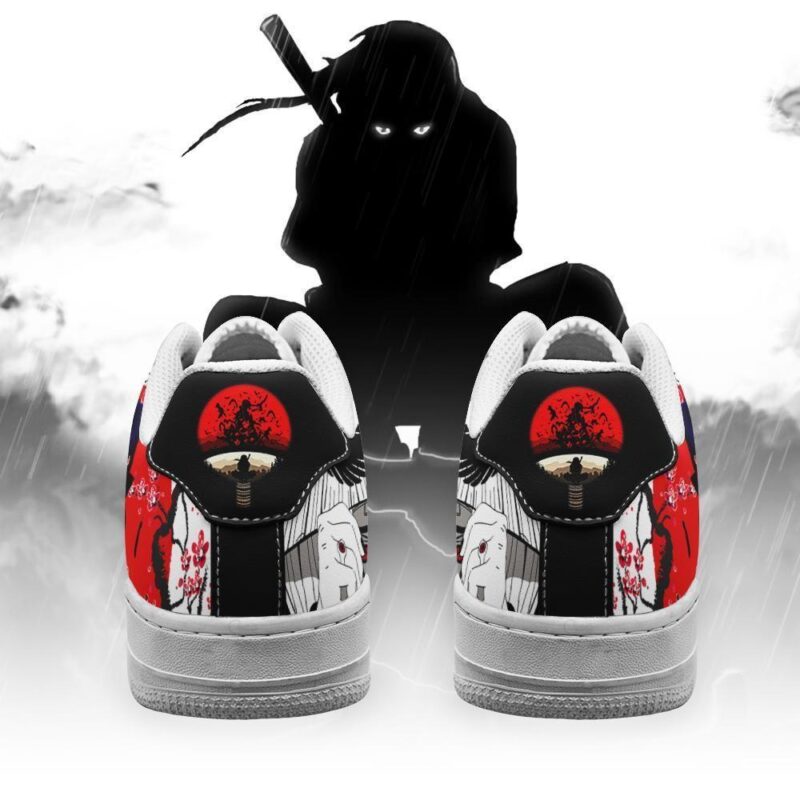 Akatsuki Itachi Air Force 1 Sneakers Custom Japan Style Naruto Anime Shoes For Fan Anime Custom Shoes Air Force 1 Sneakers 2
