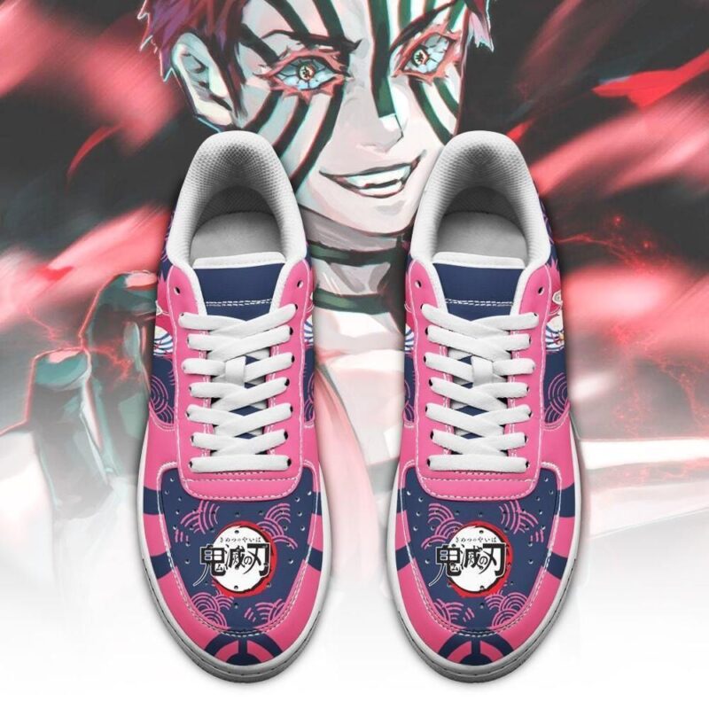 Akaza Sneakers Custom Demon Slayer Anime Shoes Fan Air Force 1 Sneakers 1