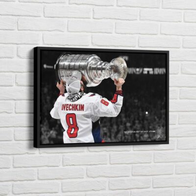 Alexander Ovechkin Canvas, Ice Hockey, Ice Hockey Quote Wall Decor, Wall Art Canvas Washington Capitals 1 Ice Hockey