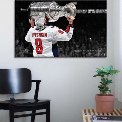 Alexander Ovechkin Canvas, Ice Hockey, Ice Hockey Quote Wall Decor, Wall Art Canvas Washington Capitals 2 Ice Hockey Quote Wall Decor