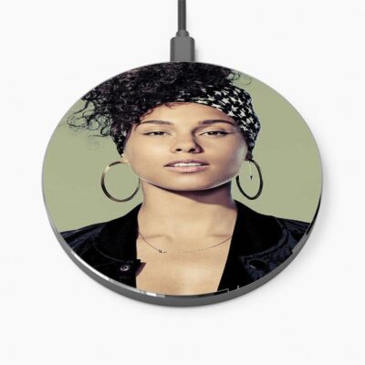 Alicia Keys Wireless Charger Custom Charging Pad iPhone Samsung