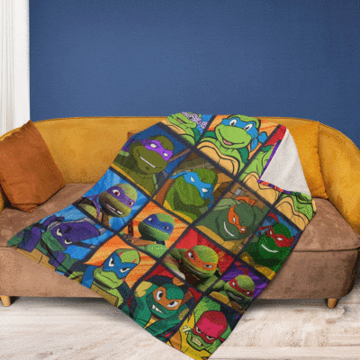 All Characters Ninja Turtles Series Movies 123 Christmas GiftTeenage Mutant Ninja Turtles Gift For Fan Comfy Sofa Throw Blanket Gift 2