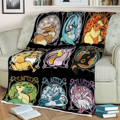 All Monsters In Pokemon Manga Christmas 186 , Pokemon Gift For Fan Comfy Sofa Throw Blanket Gift
