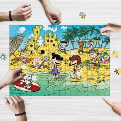 Aloha Snoopy Charlie Brown The Peanuts Cartoon Gifts Lover Jigsaw Puzzle GameSnoopy Charlie Brown The Peanuts Fan Gift 2