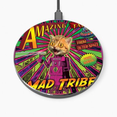 Amazing Tales Mad Tribe Wireless Charger Custom Charging Pad iPhone Samsung