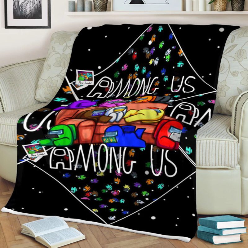 Amoung Us Funny Game Blanket 2