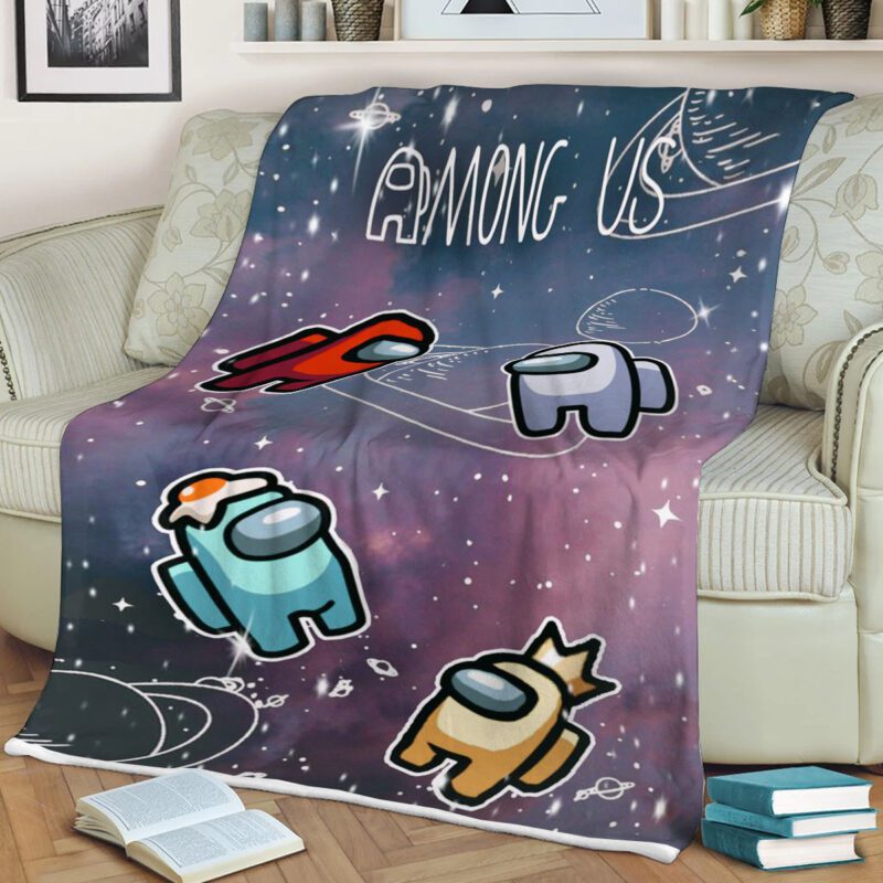 Amoung Us Funny Game Blanket 3