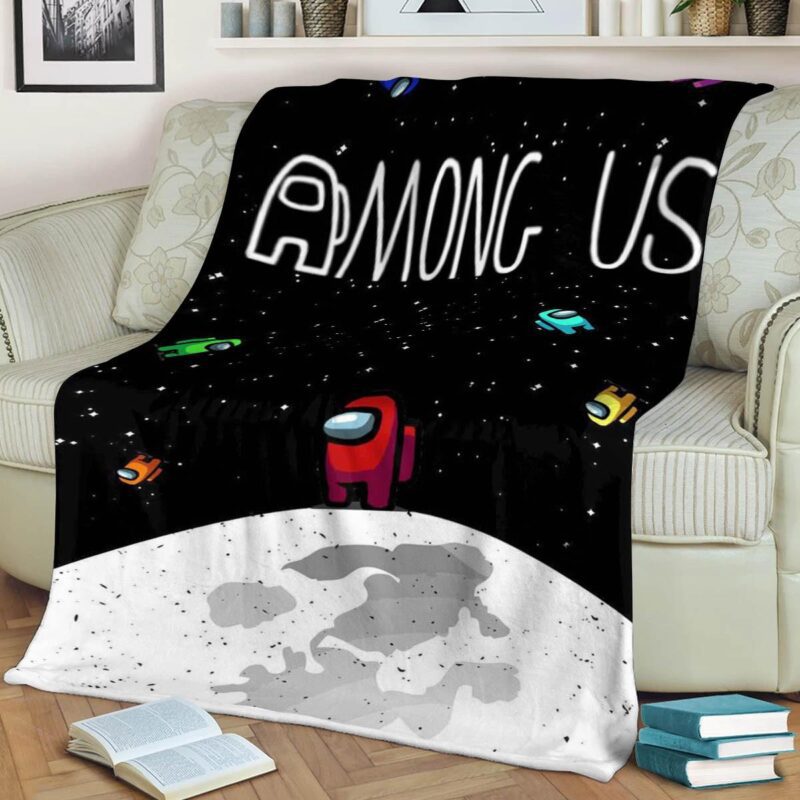 Among Us Gift For Fan Comfy Sofa Throw Blanket Gift