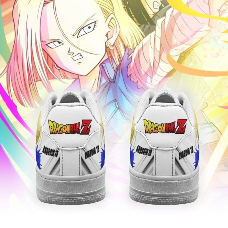 Android 18 Sneakers Custom Dragon Ball Z Anime Shoes Air Force 1 Sneakers 2