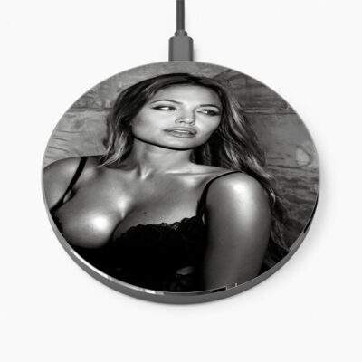 Angelina Jolie Sexy Wireless Charger Custom Charging Pad iPhone Samsung