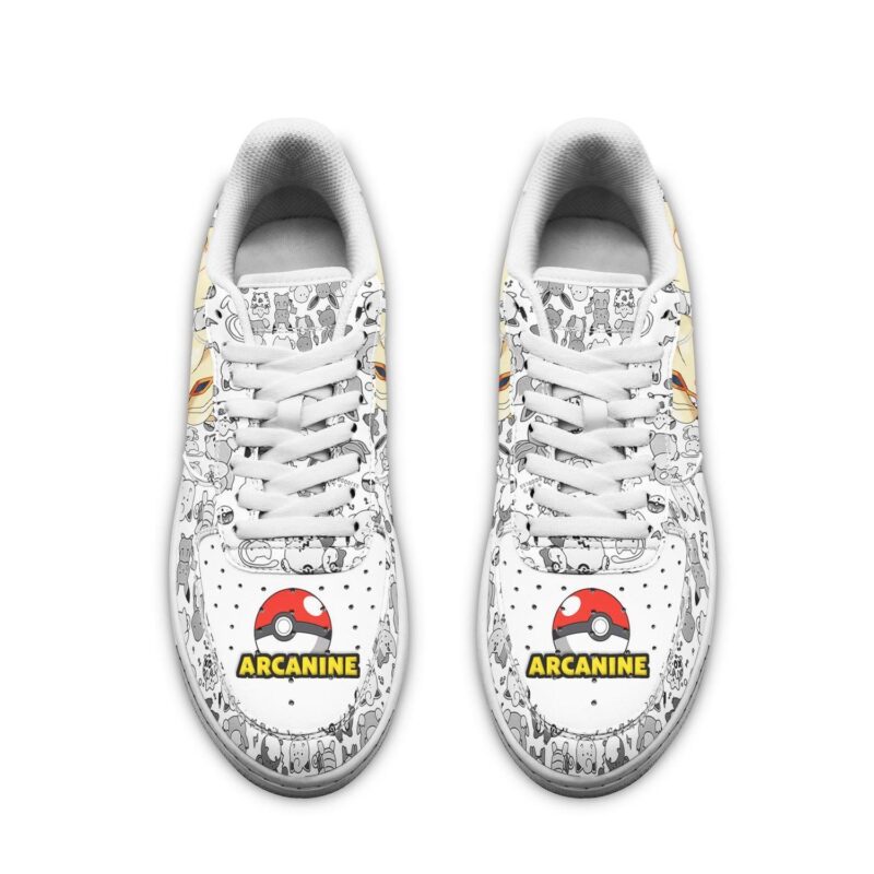 Arcanine Sneakers Pokemon Shoes Fan Gift Idea Air Force 1 Sneakers 1