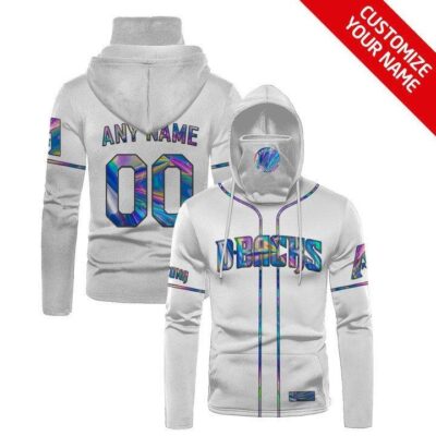 Arizona Diamondbacks #00 3D Personalized White Jersey Style Custom Number Name For Diamondbacks Fans Gaiter Hoodie GH0658
