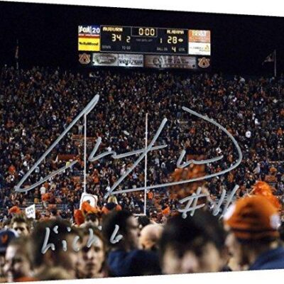 Auburn Tigers - Chris Davis Kick Six Autograph Print - Canvas Print Wall Art Decor