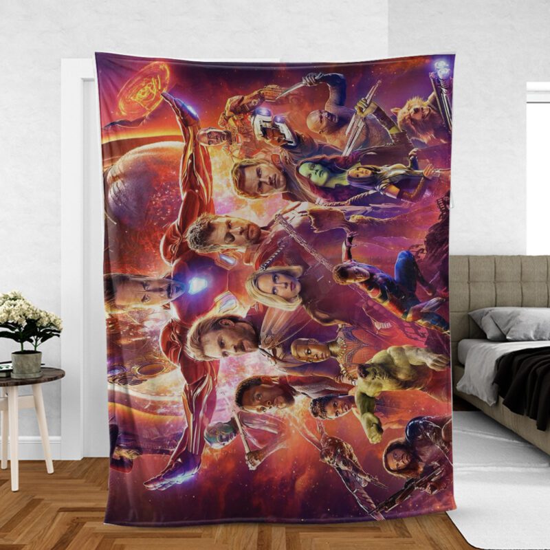 Avenger End Game all characters Blanket Gift For Fan