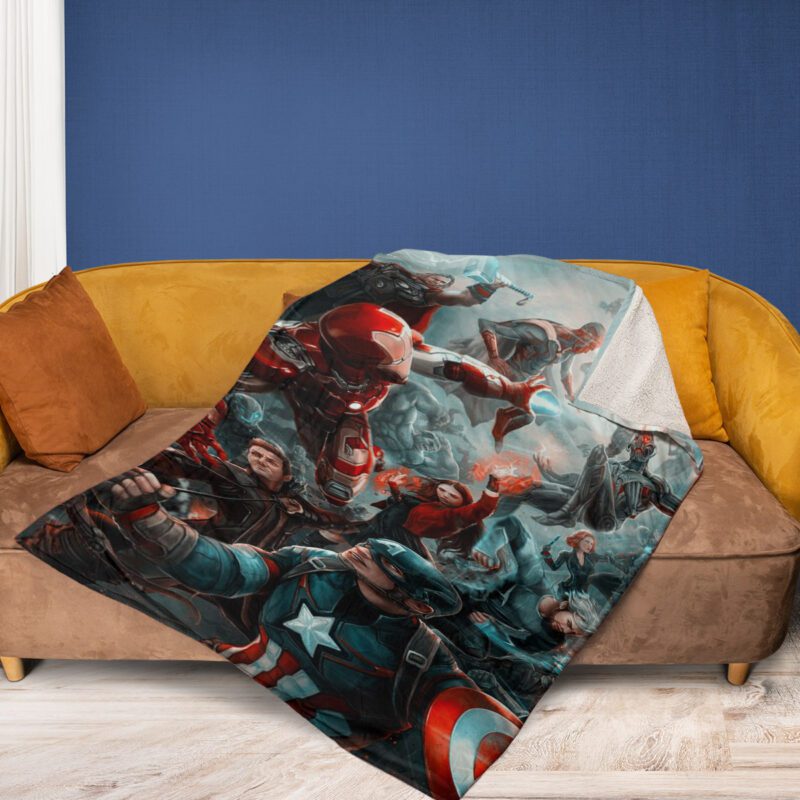 Avenger Marvel Gift Avenger Marvel Gift For Fan Comfy Sofa Throw Blanket Gift 2