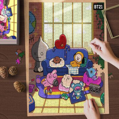 BTS BT21 Bangtan Army Fan Art Cartoon So Cute Relax Gift Puzzle Game,BTS BT21 Fan Gift 2 BTS BT21 Bangtan Army Fan Art Cartoon So Cute Relax Gift Puzzle GameBTS BT21 Fan Gift 2
