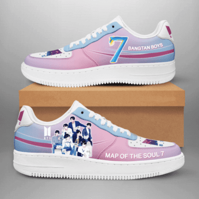 BTS Bangtan Boys AF1 Human Race Sneakers Trending Brand Running Shoes Perfect Gift Custom Shoes Fan Air Force 1 Sneakers