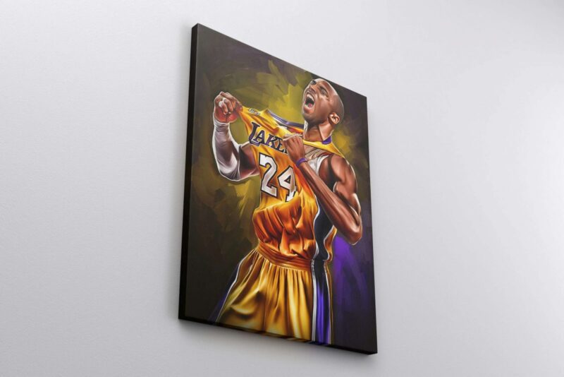 Basketball Canvas Kobe Bryant Canvas Wall Art Prints Kobe Poster Lakers Art Boys Room Decor Home Decor Basketball 1 scaled