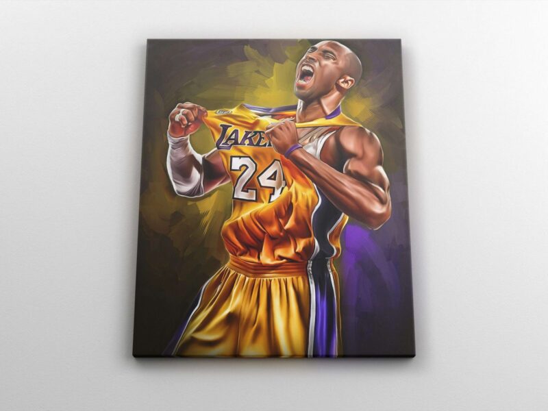 Basketball Canvas Kobe Bryant Canvas Wall Art Prints Kobe Poster Lakers Art Boys Room Decor Home Decor Basketball 2 scaled
