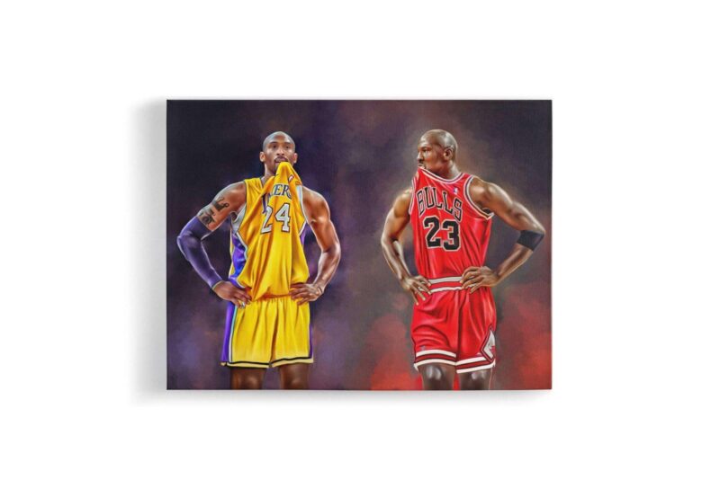 Basketball Canvas Michael Jordan Kobe Bryant Canvas Wall Art Kobe Poster Athlete Sports Art Christmas Gift For Gym Kids Room Office 2 scaled