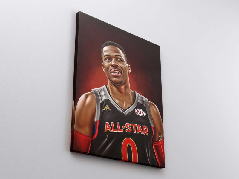 Basketball Canvas Russell Westbrook Poster Print Basketball Gifts Washington Wizards Fan Boys Room NBA Wall Decor Wall Art 2 scaled