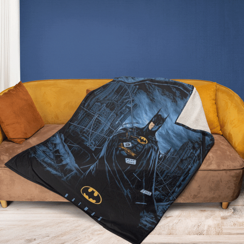 Batman Dark Night DC Comics Gift Batman Dark Gift For Fan Comfy Sofa Throw Blanket Gift 2