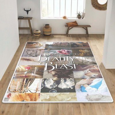 Beauty And The Beast Disney Fan Gift Area Rug Living Room 2, Beauty And The Beast Beatiful Art Rug Floor Decor 1 Beauty And The Beast Beatiful Art Rug Floor Decor