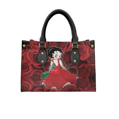 Sexy Betty Boop With Roses Fashion Lady Handbag LHB896