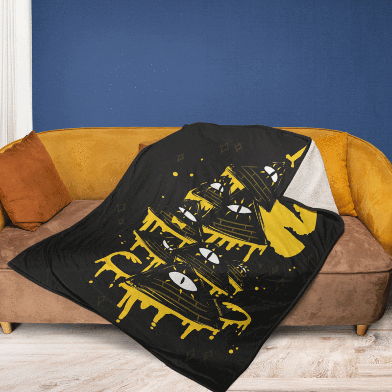 Bill Cipher Gravity Falls The Love God Disney Cartoon Ver2 Gifts Lover Bill Cipher Gift For Fan Comfy Sofa Throw Blanket Gift 2