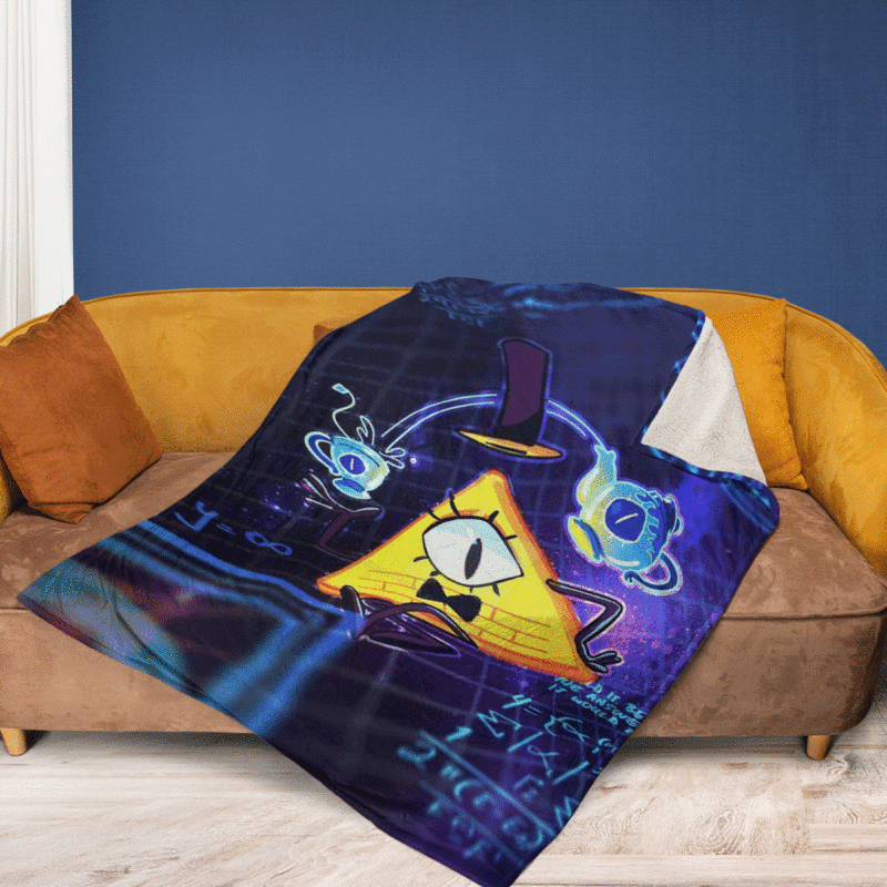 Bill Cipher Gravity Falls The Love God Disney Cartoon Ver3 Gifts Lover Bill Cipher Gift For Fan Comfy Sofa Throw Blanket Gift 2
