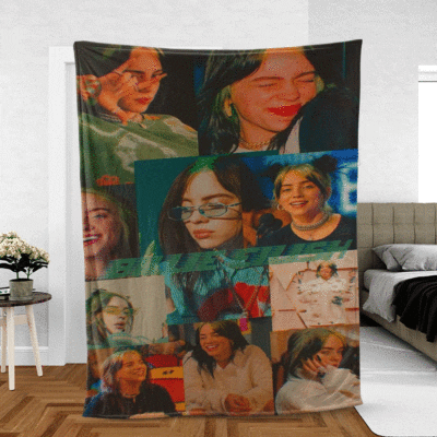 Billie Eilish Thank You For The Memories Gift Comfy Sofa Throw Blanket Gift 2