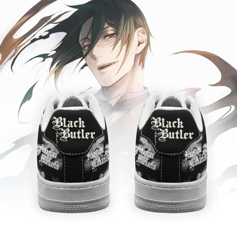 Black Butler Shoes Sebastian Michaelis Sneakers Anime Shoes Air Force 1 Sneakers 2